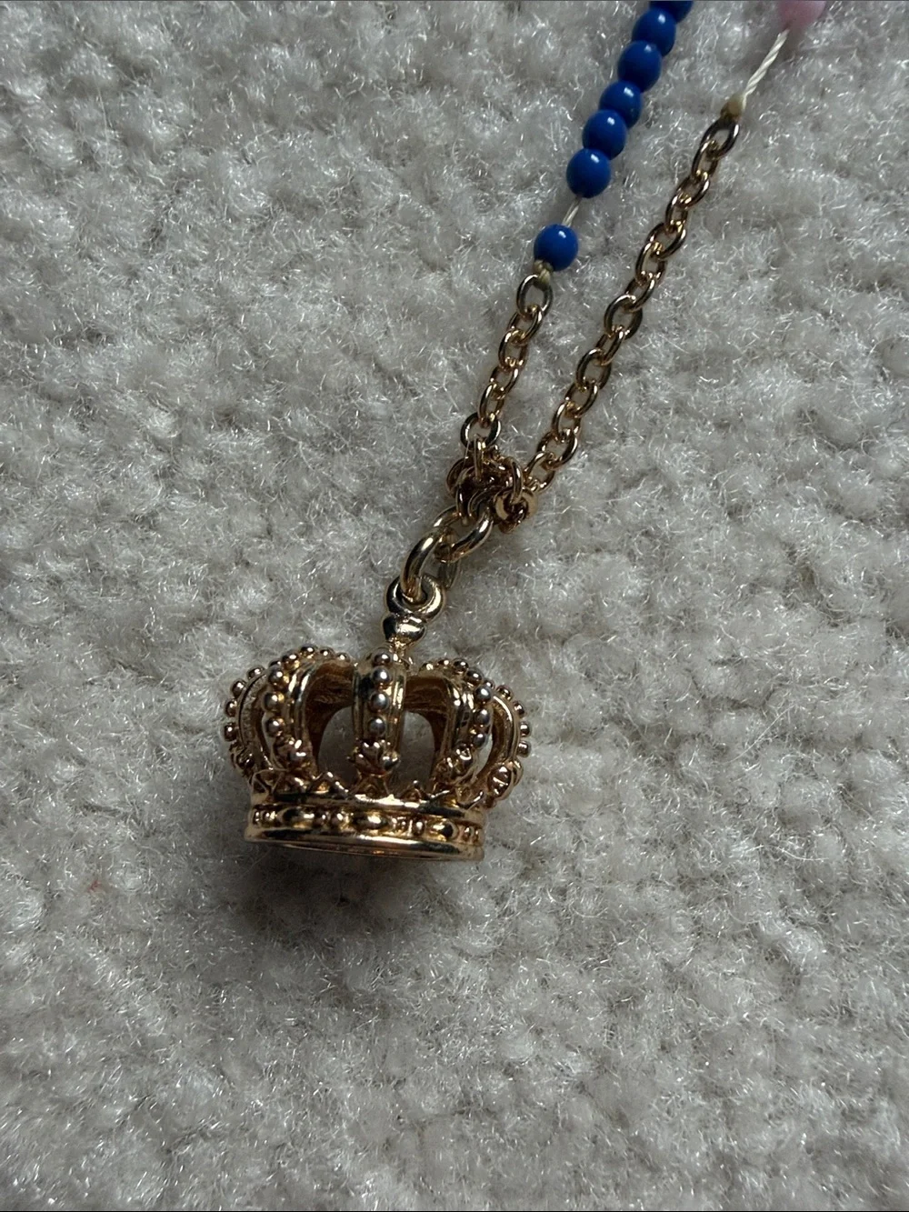 Crewcuts purple crown necklace